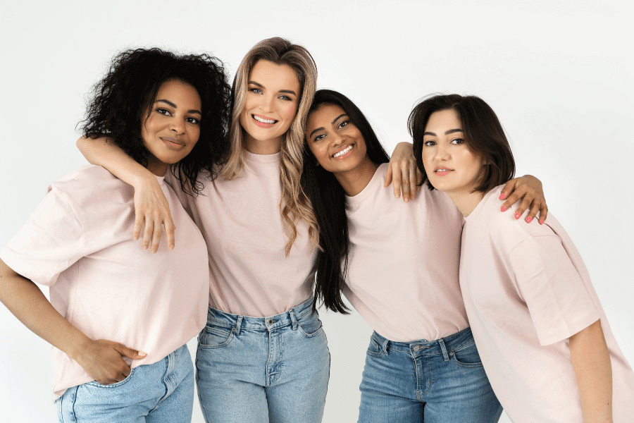 Embrace Diversity - Four women of different colors